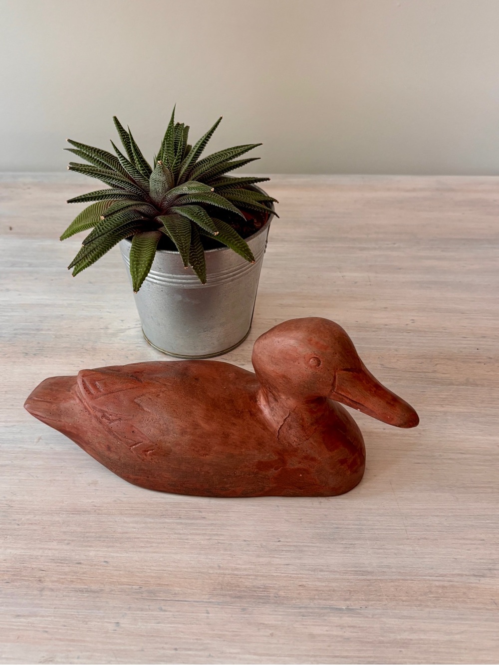 Vintage Sandstone Duck Sculpture from Rustico, P.E.I. 🇨🇦